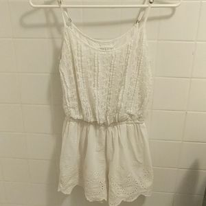 Abercrombie and Fitch white lace romper